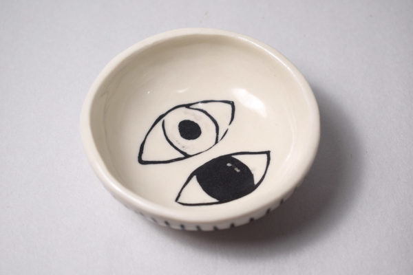 Decorated ceramic bowl